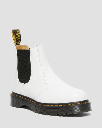 Dr Martens 2976 Bex Smooth Læder Ankelstøvler Dame Hvide | DK 21KOR